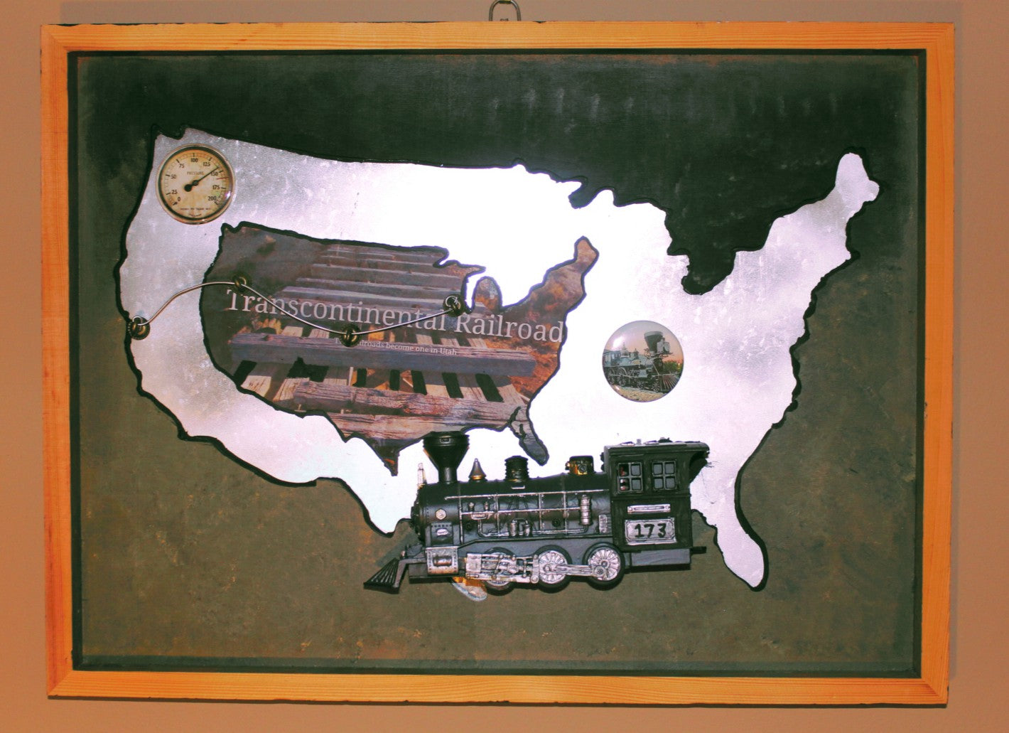 Transcontinental Railroad 3D Wall Artwork